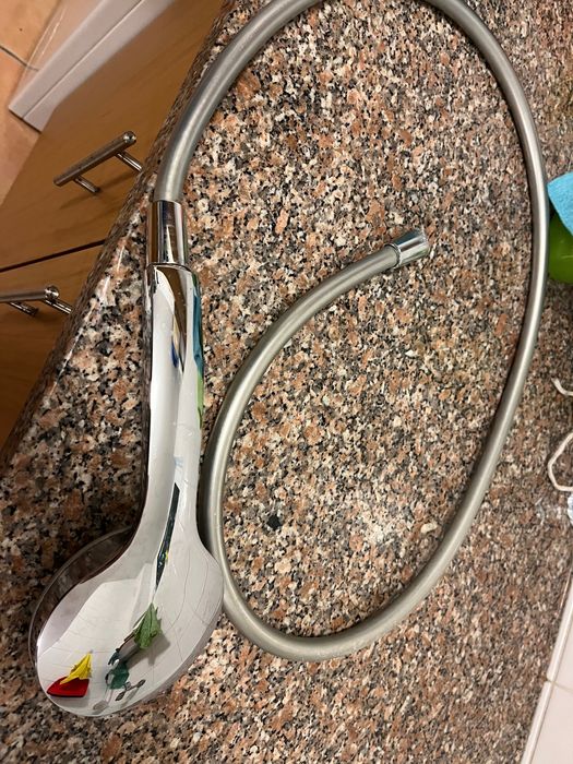 Rampa de duche com misturadora termostática