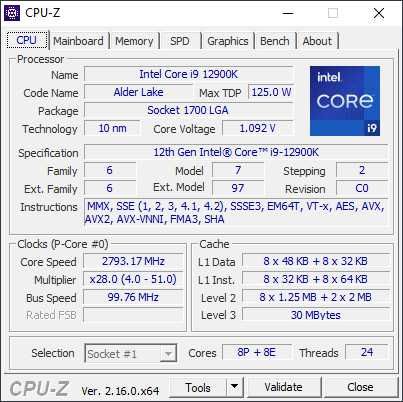 Desktop i9 12900k 64gb Ram 8gb Gram 1tb am2