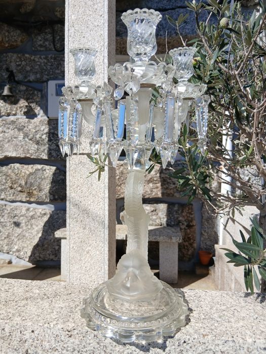 Lindíssimo  Candelabro Em Cristal