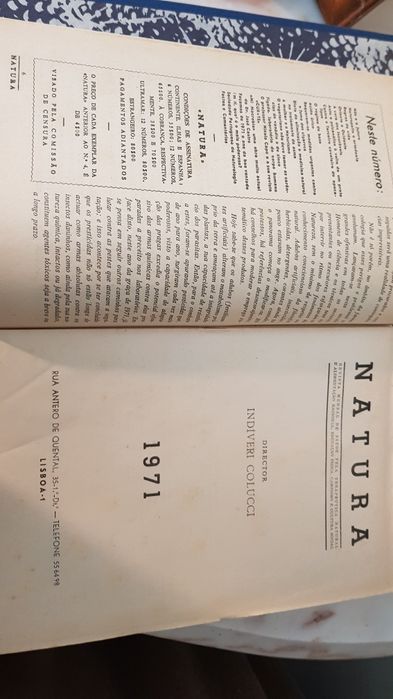 Revistas antigas encadernadas Natura