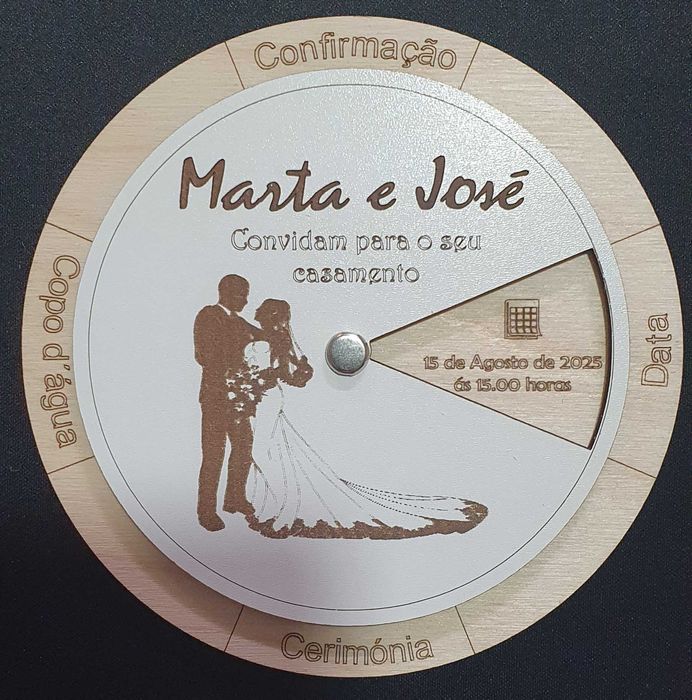 Convite de casamento personalizado (Sob orçamento)