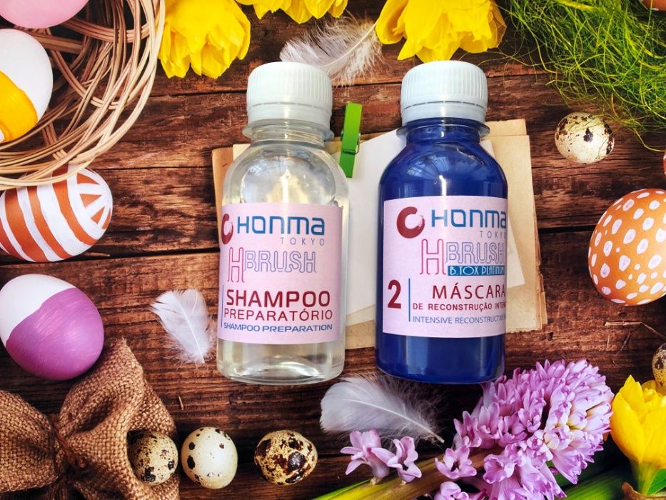 Набор ботокса для волос Honma Tokyo H-Brush Platinum 2 по 100мл