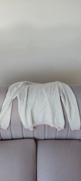 Rozpinany sweter 134 dla dziewczynki