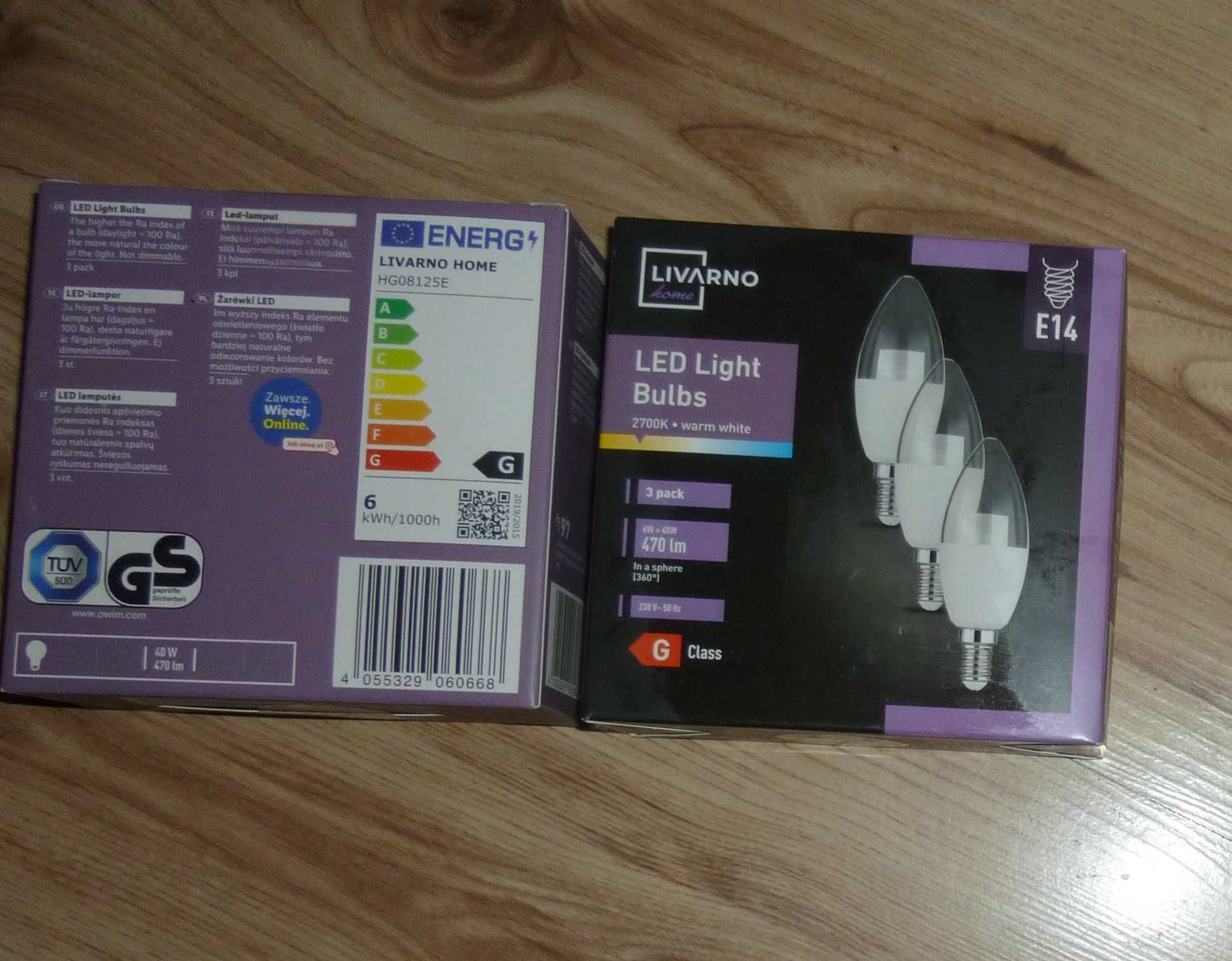 żarówki  LIVARNO HOME E14 LED 3 sztuki