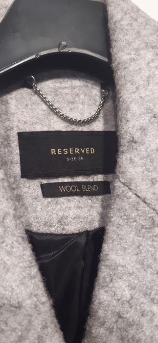 Szary płaszcz Reserved rozm. 36