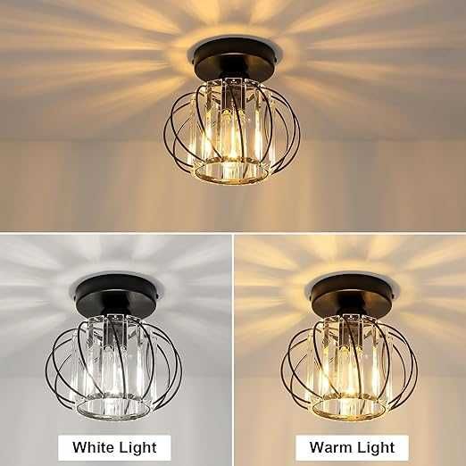 Mini Kryształowy Żyrandol FORCOSO Ø18cm Art Deco