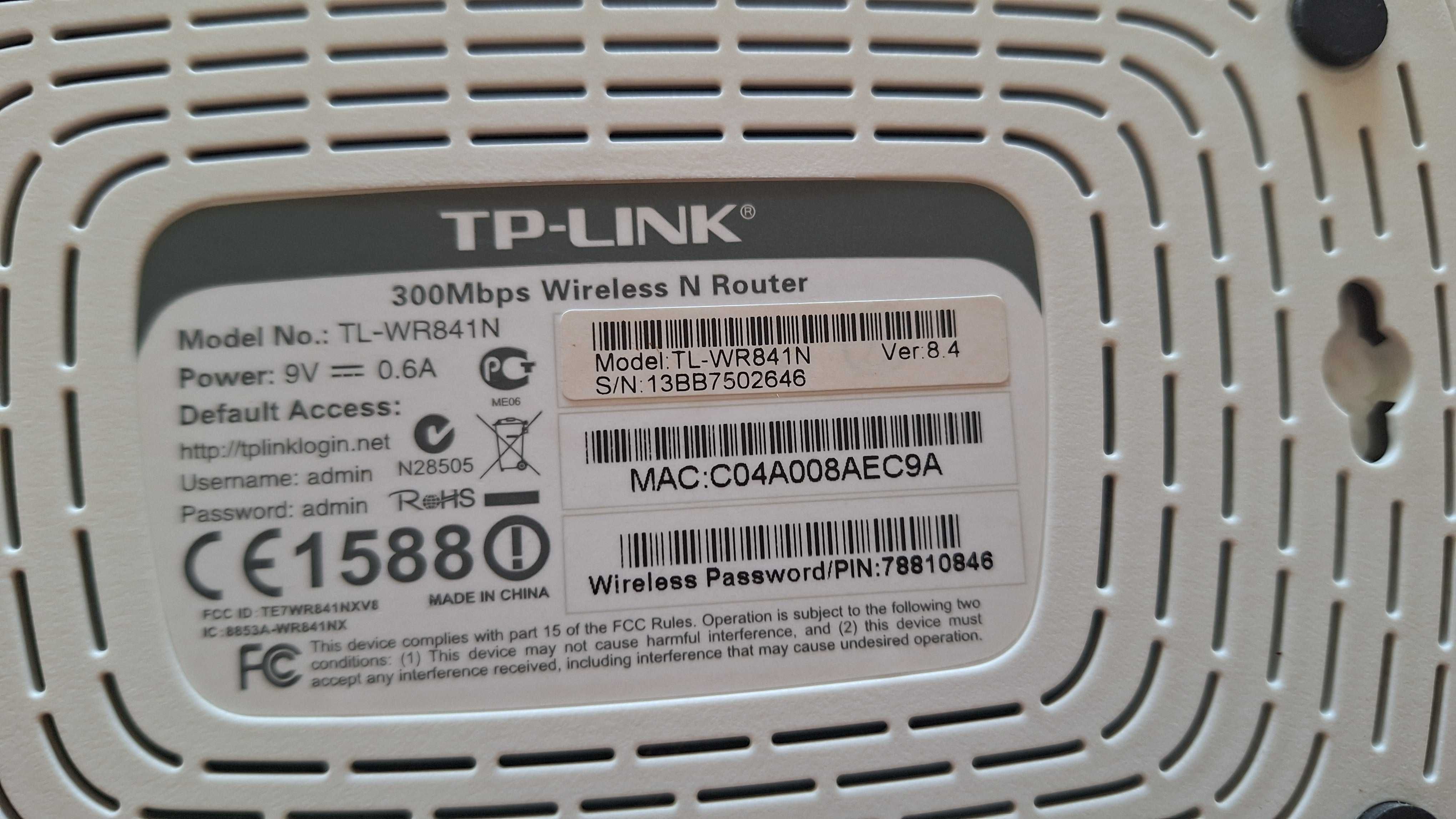 Router bezprzewodowy Tp-Link TL-WR841N