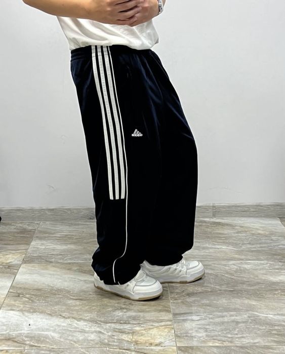 Вінтажні широкі штани Adidas vintage trackpants rap y2k широкие штаны
