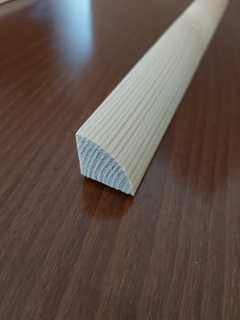 Ćwierćwałek drewniany 12 x 12mm świerkowy wykończeniowy wypukły listwa