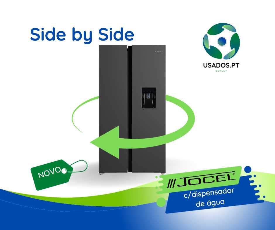 Side by Side 500L dark inox Jocel dispensador água