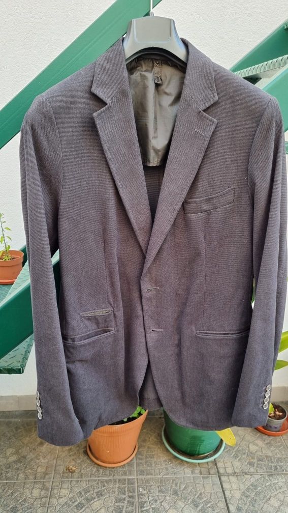Casaco blazer cinzento Massimo Dutti, tamanho L