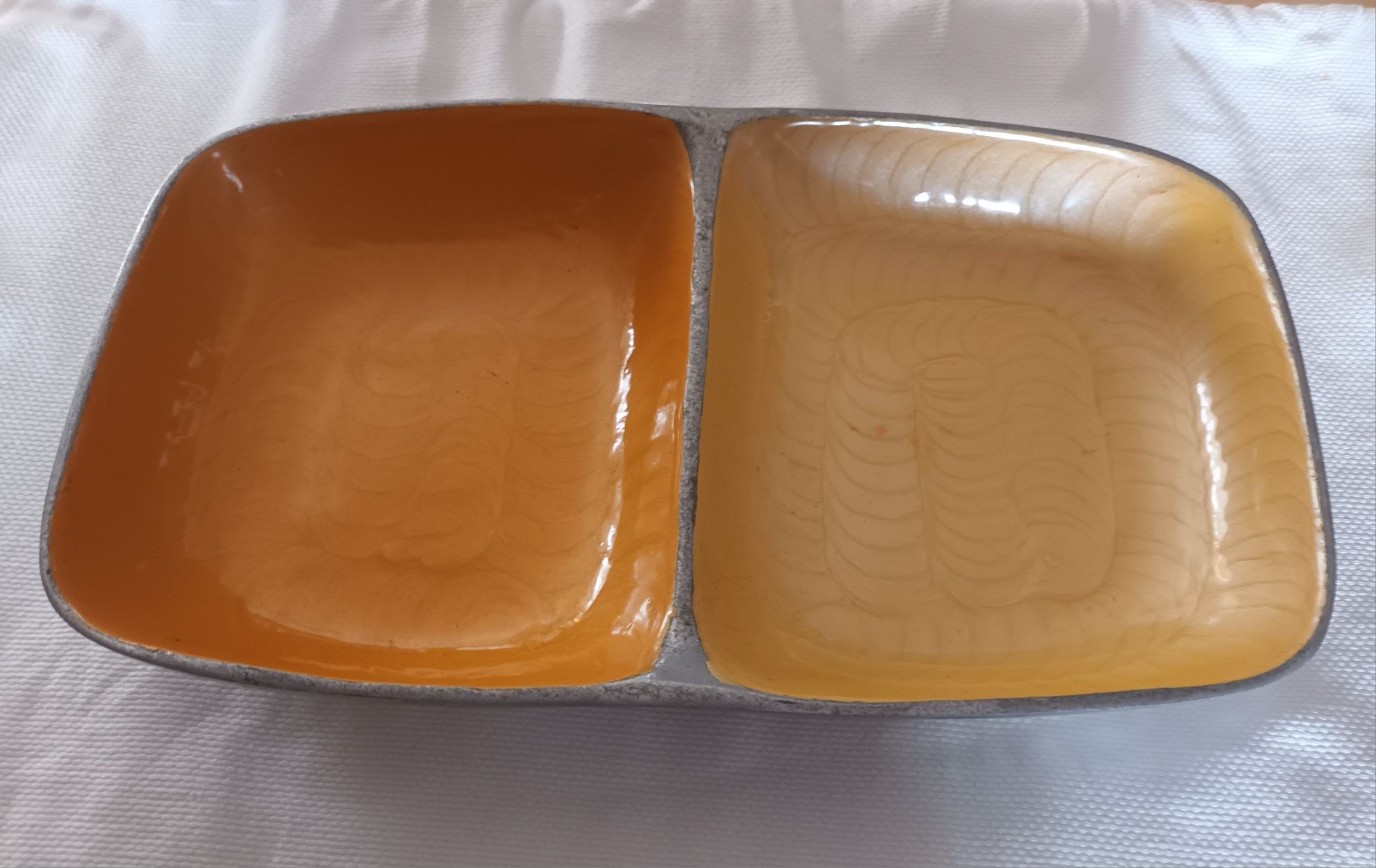 Taça retangular em duas cores