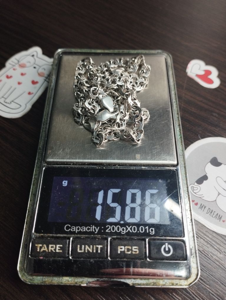 Серебряная цепочка 60 см 15.86 грамма