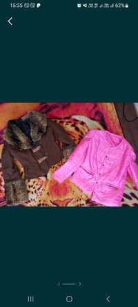 Продам фирменную куртку розовую Motivi на девочку