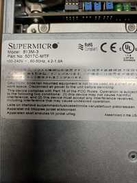 Sprzedam serwer SUPERMICRO Model:813M-3