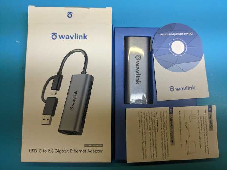 адаптер WAVLINK USB3.0 Type-C на LAN  2.5 Gigabit Ethernet