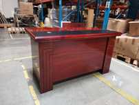 Fornirowane biurko gabinetowe 140cm. Wyprzedaż 50%! Outlet