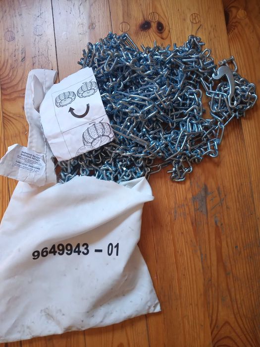 Łańcuchy śniegowe z kolcami do traktorka Husqvarna NOWE