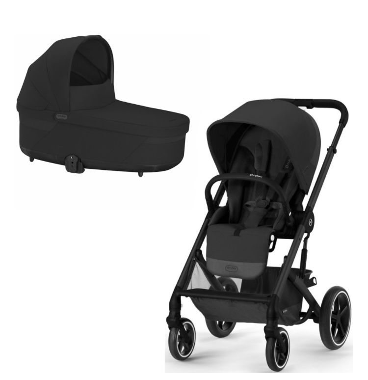 Коляска 2 в 1 Сайбекс ( Cybex Balios S Lux 2023 Moon Black
