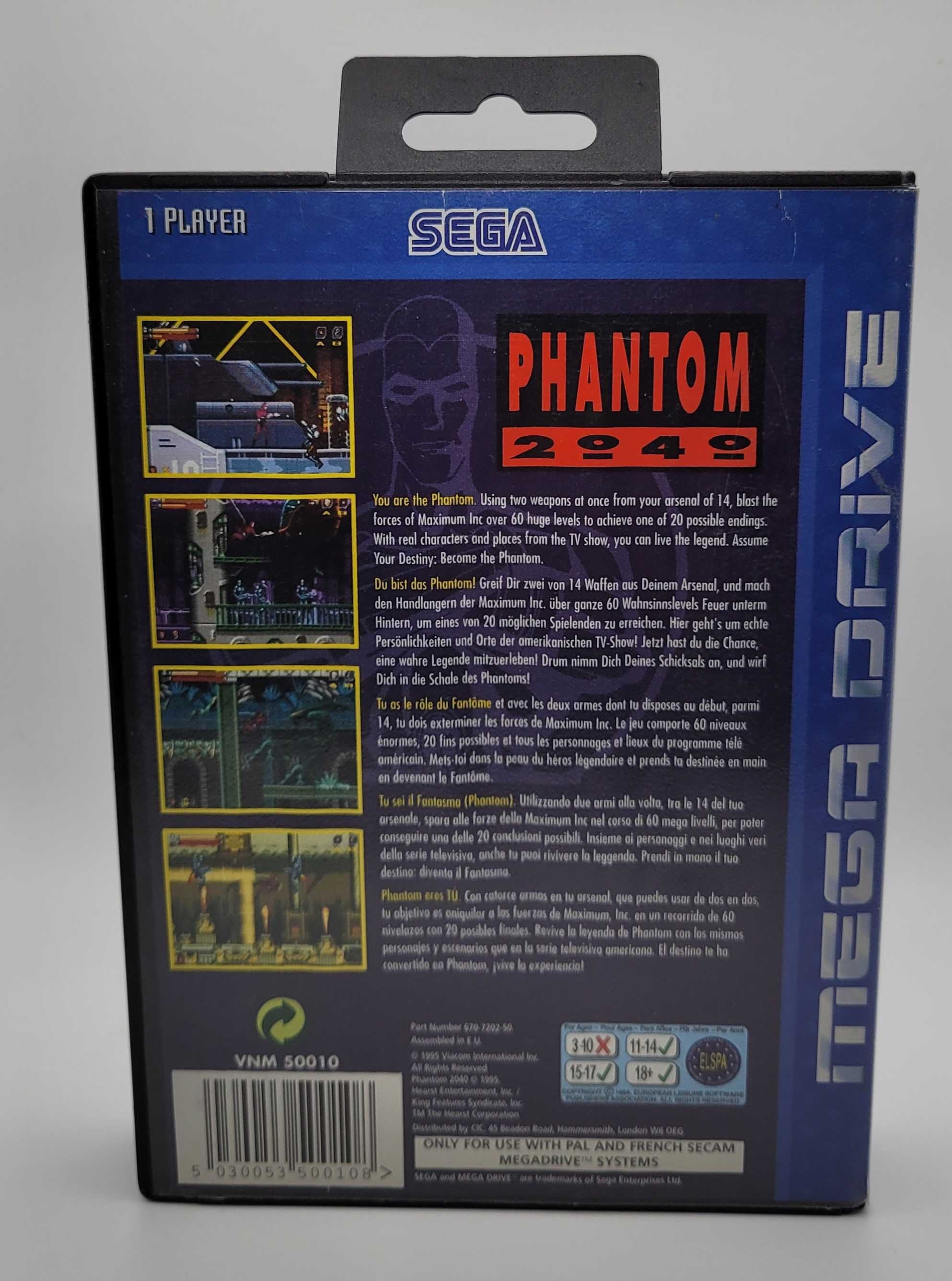 Sega mega drive: jogo Pantom 2040