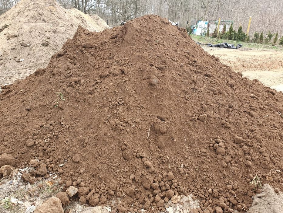 Ziemia pod trawnik,  ogródek,  tuje,  drzewka