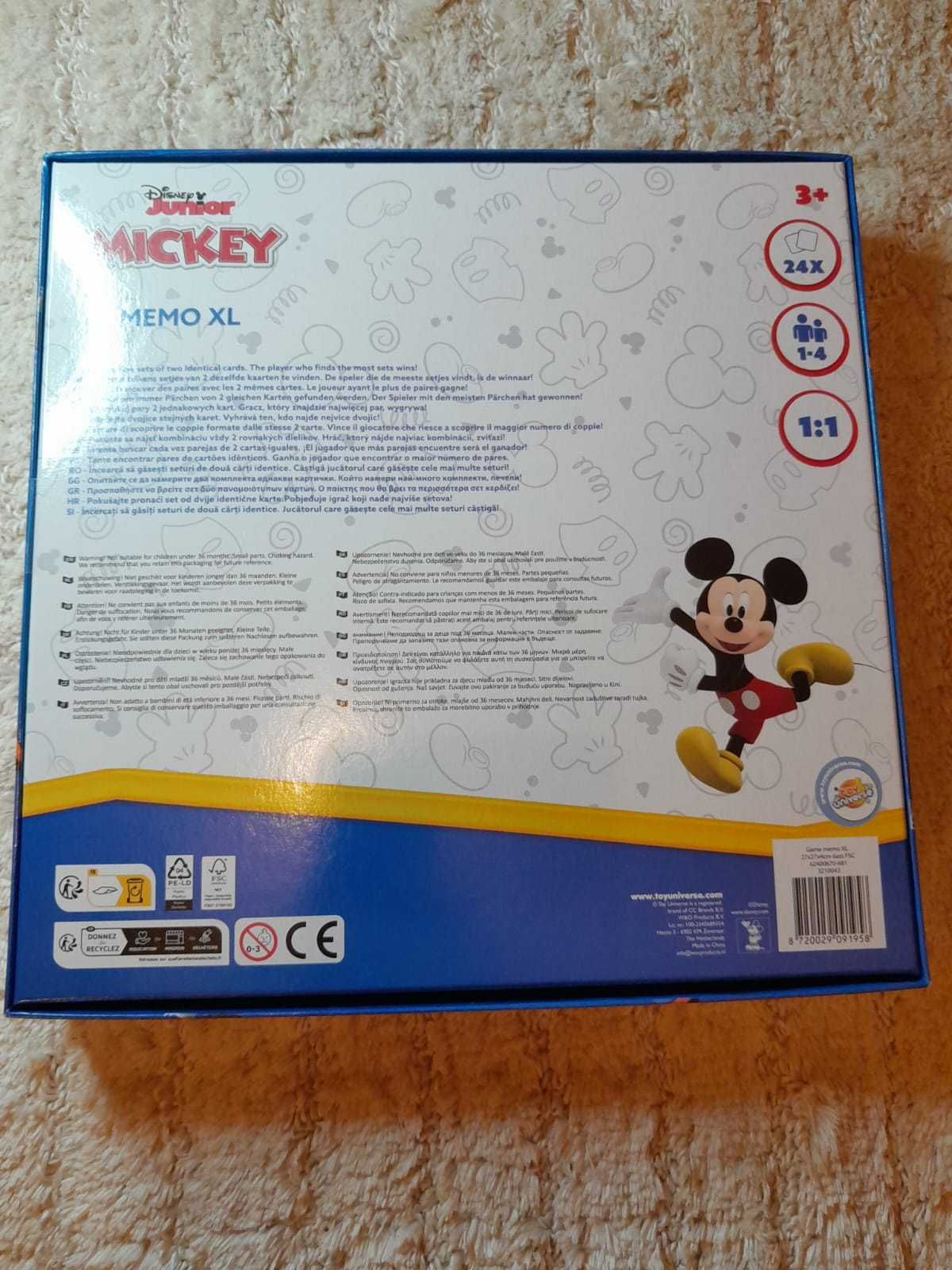 Nowe Memo XXL Memory karty dla dzieci Myszka Miki HIT