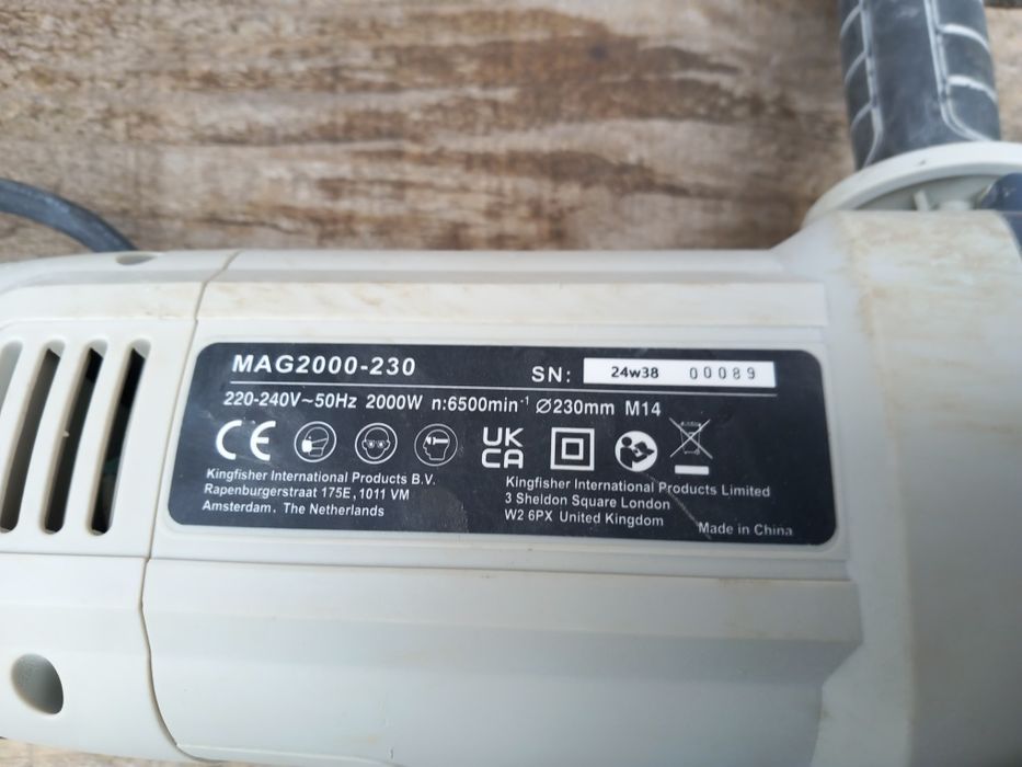 Szlifierka kątowa MacAllister 230 mm 2000 W