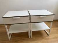 Ikea Trysil szafki nocne stoliki nocne białe
