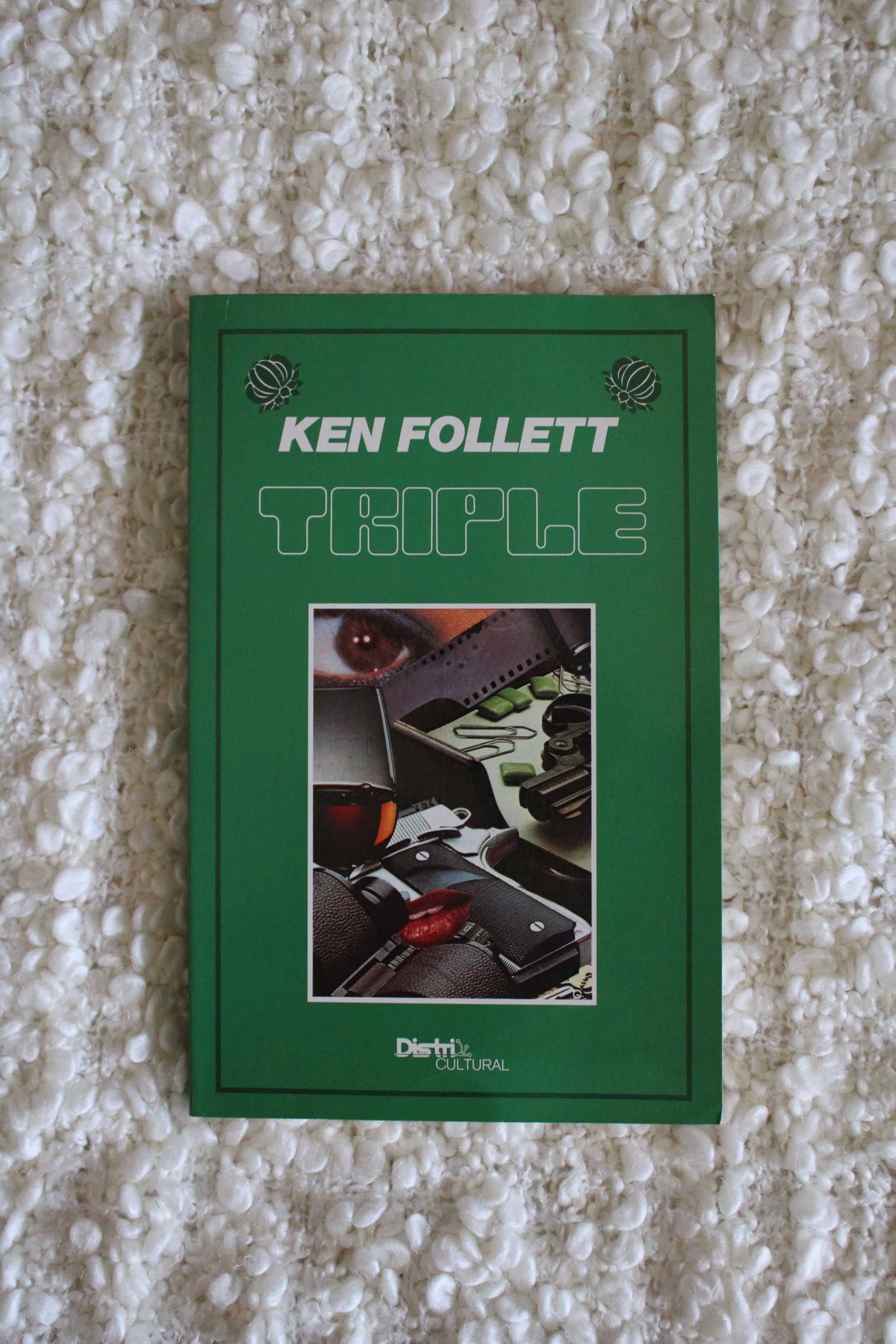 Livros de Ken Follett (A Ameaça ; Triple ; O Terceiro Gémeo)