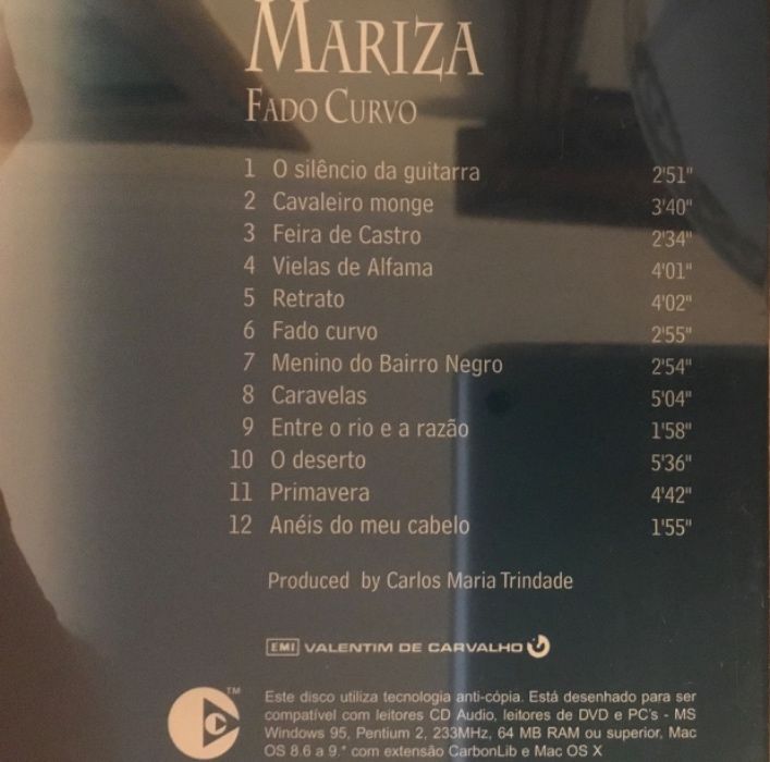 CD “Fado Curvo” de Mariza