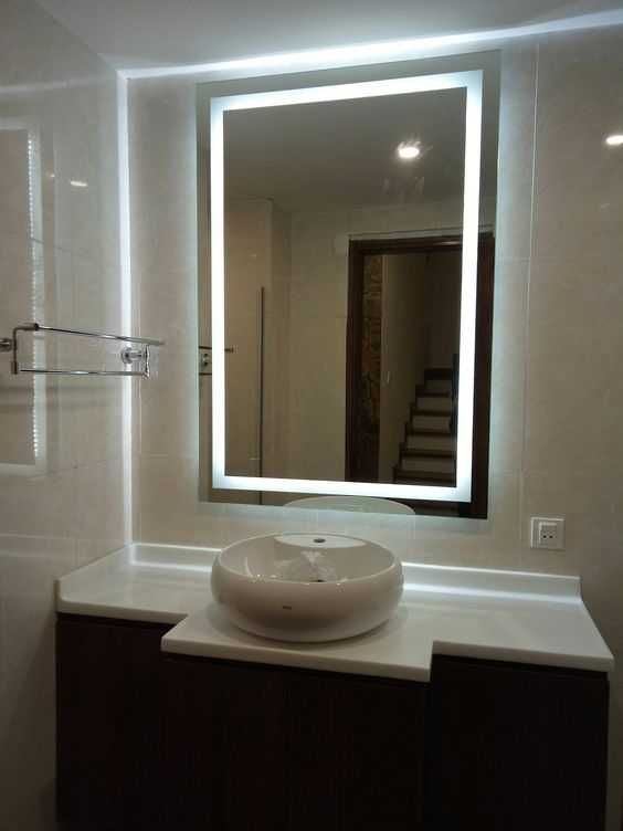 АКЦИЯ Зеркало с Led подсветкой прямоугольное для ванной