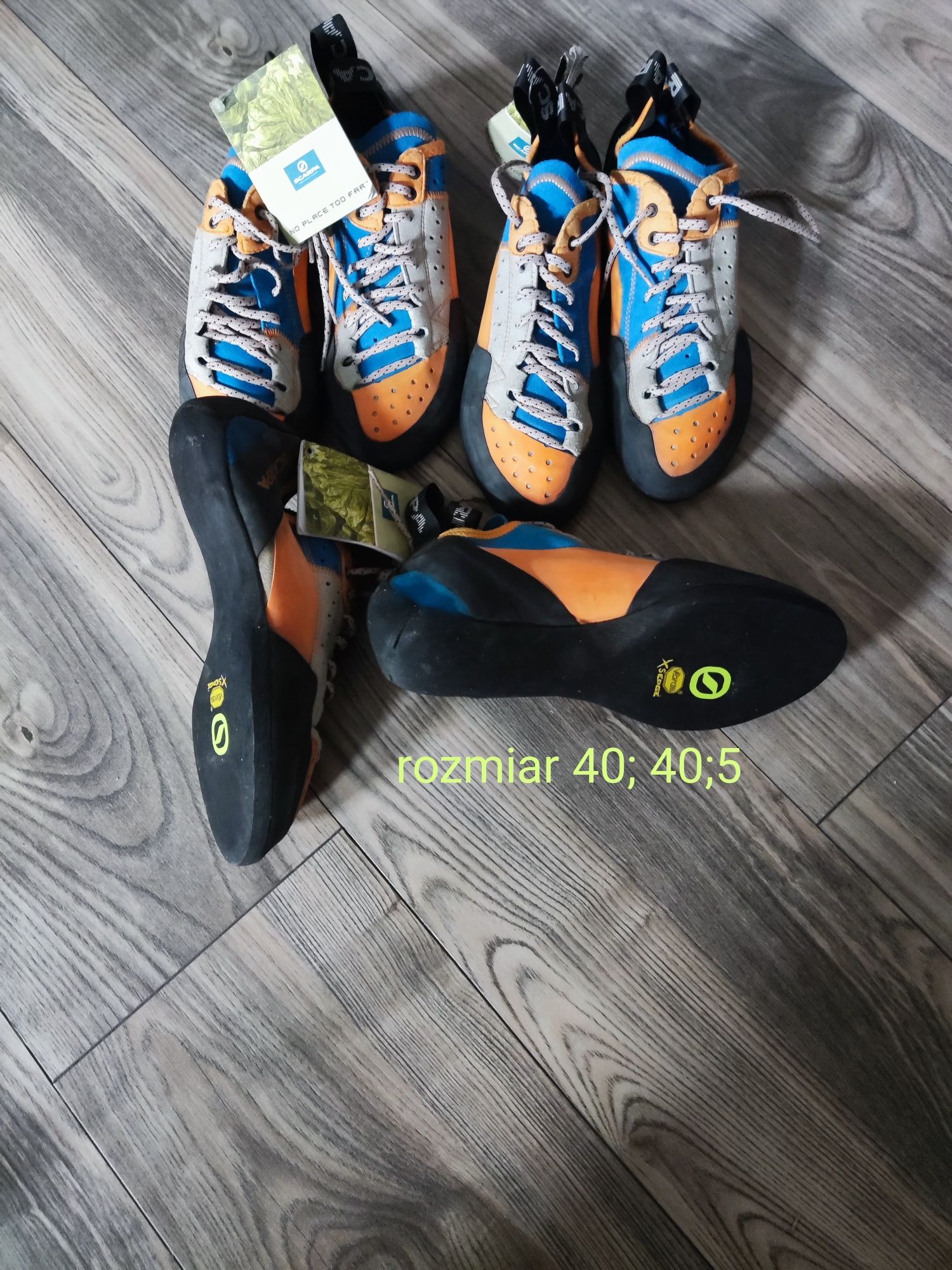Nowe Buty wspinaczkowe scarpa Techno X blue 38