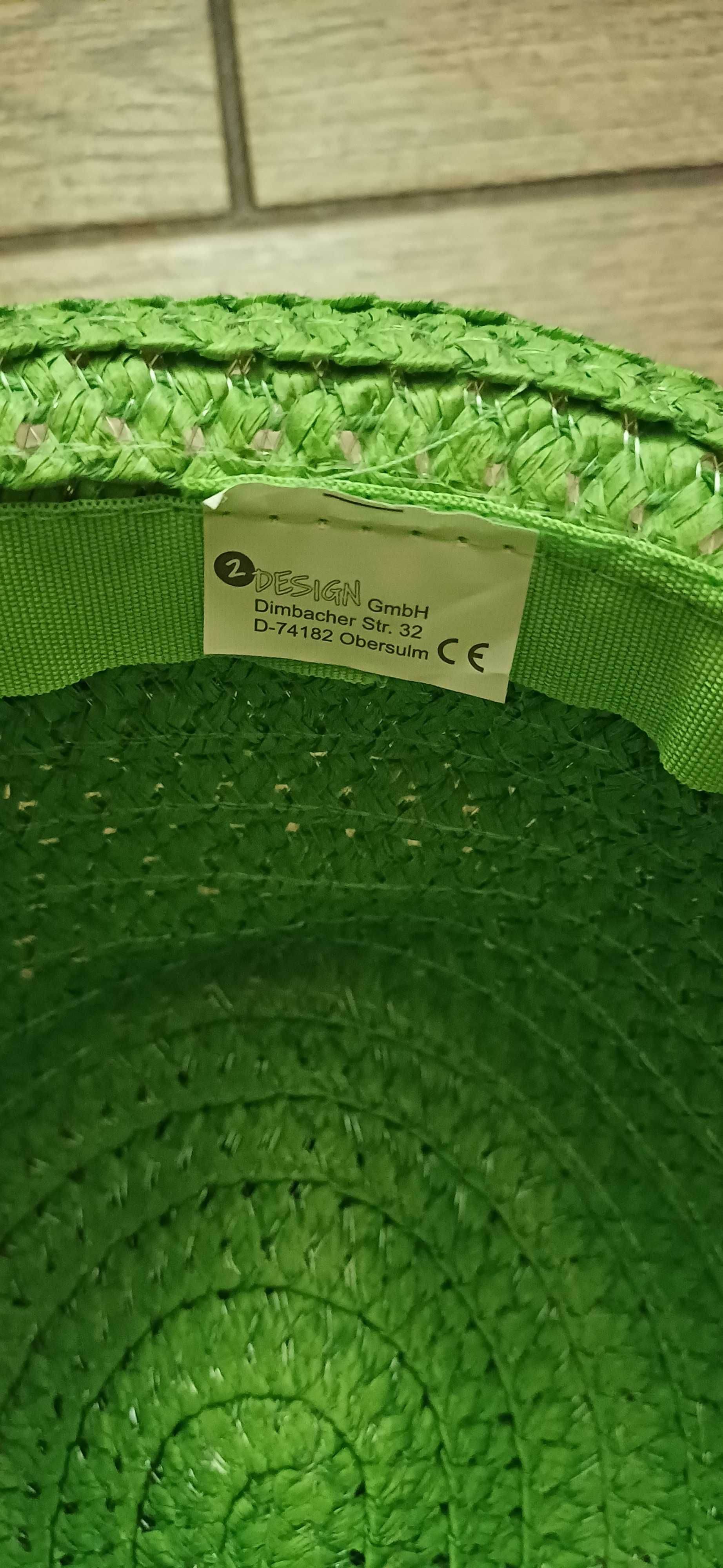 Zielony kapelusz słomkowy Design GmbH