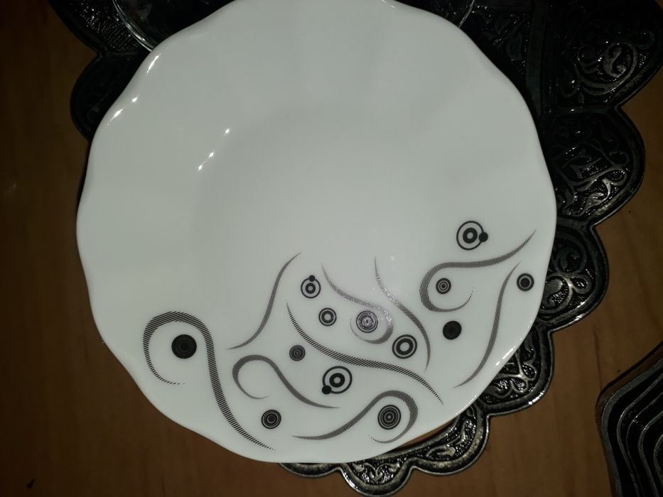 Армуды. Блюдца под армуды. Комплект 6 одинаковых штук. Новые. Турция