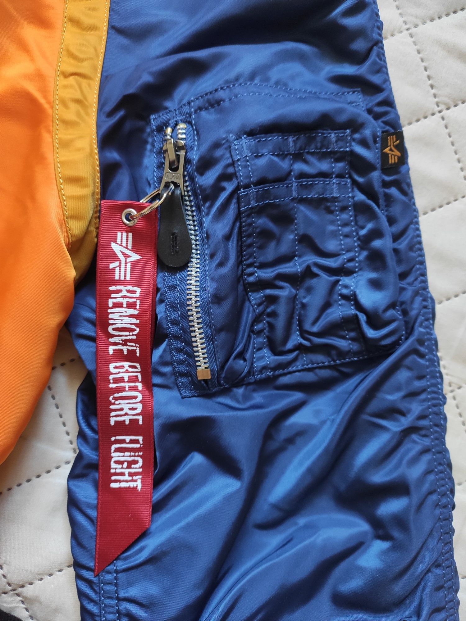 Чоловічій двосторонній бомбер Alpha Industries р.-L (оригінал)