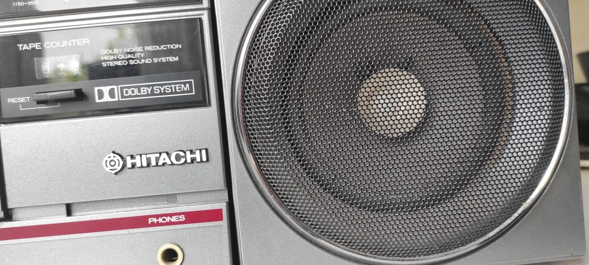 BoomBox Magnetofon przenośny kasetowy Hitachi TRK - 9110 E