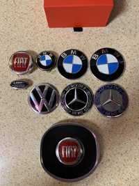 Автомобильные значки,логотипы Audi,BMW,Fiat,Mercedes,Land Rover,Volksw
