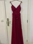 Vestido de festa longo vermelho vinho – como novo!