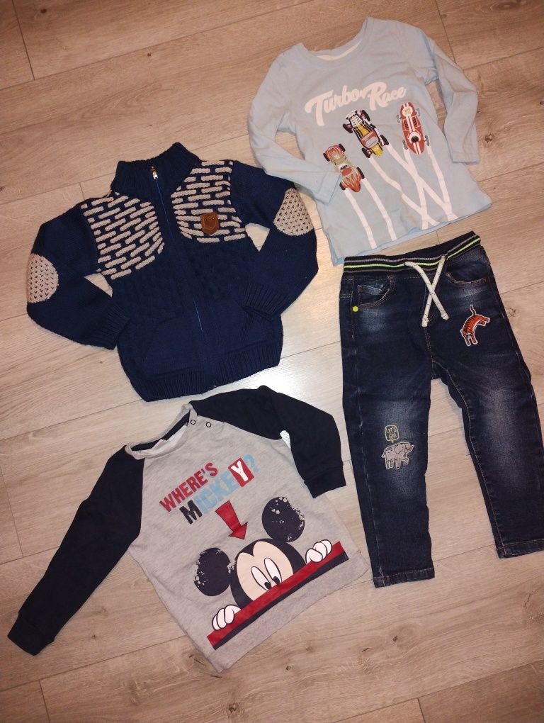 Sweterek jeansy r.92