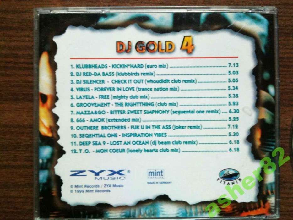 Музыкальный CD "DJ Gold 4"