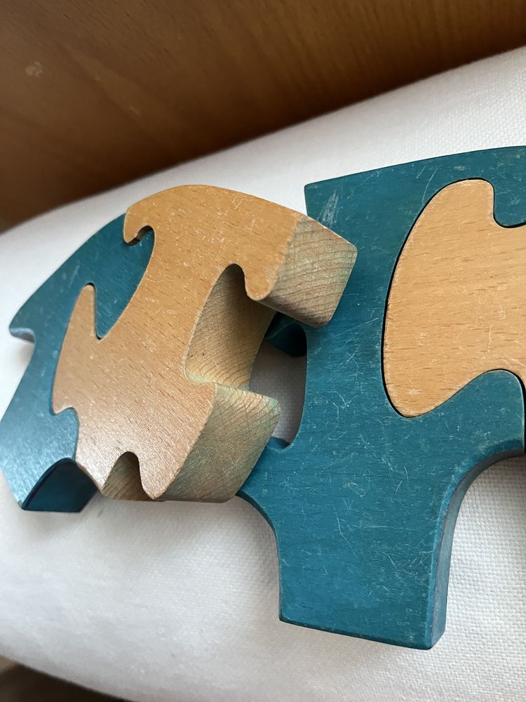 Puzzle Elefante em madeira