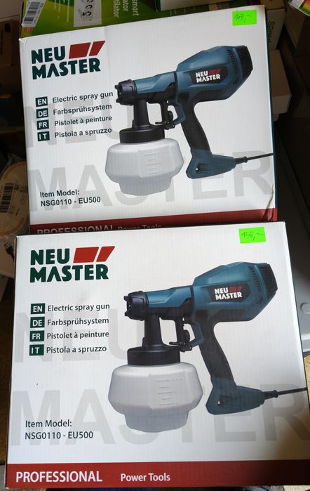 Pistolet Natryskowy Malarski Elektryczny 500W 1200ml 4 Dysze 3 Wzory