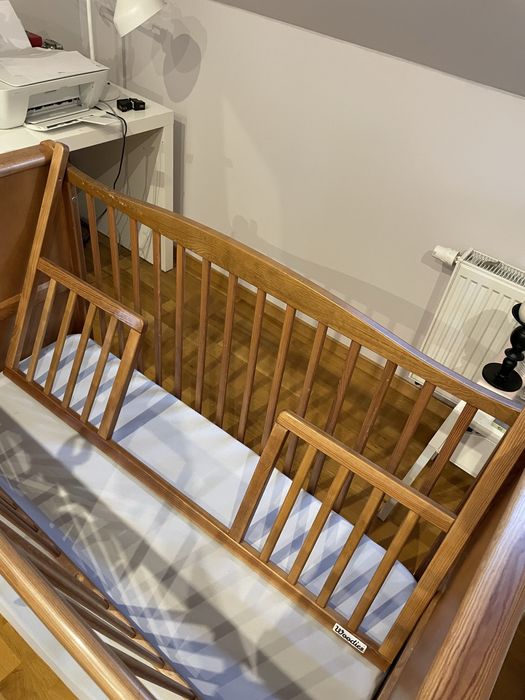 Łóżeczko Woodies 2w1 Noble Cot vintage + materac + dodatki