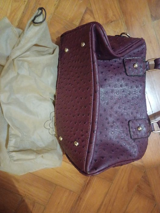 Bolsa mala de mão bordeaux