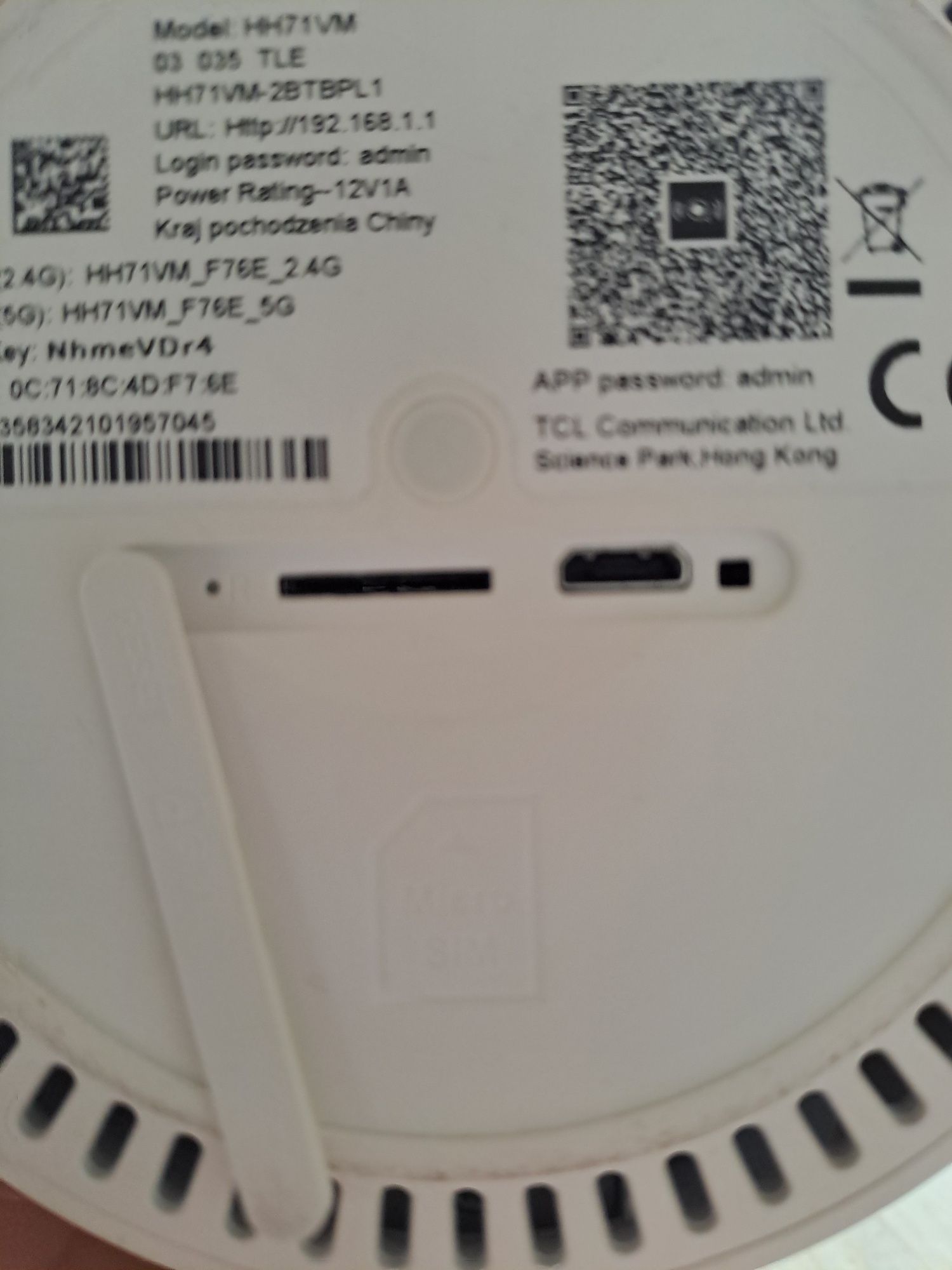 Router Alcatel LinkHub LTE cat7 HH71VM SIM bdb zestaw