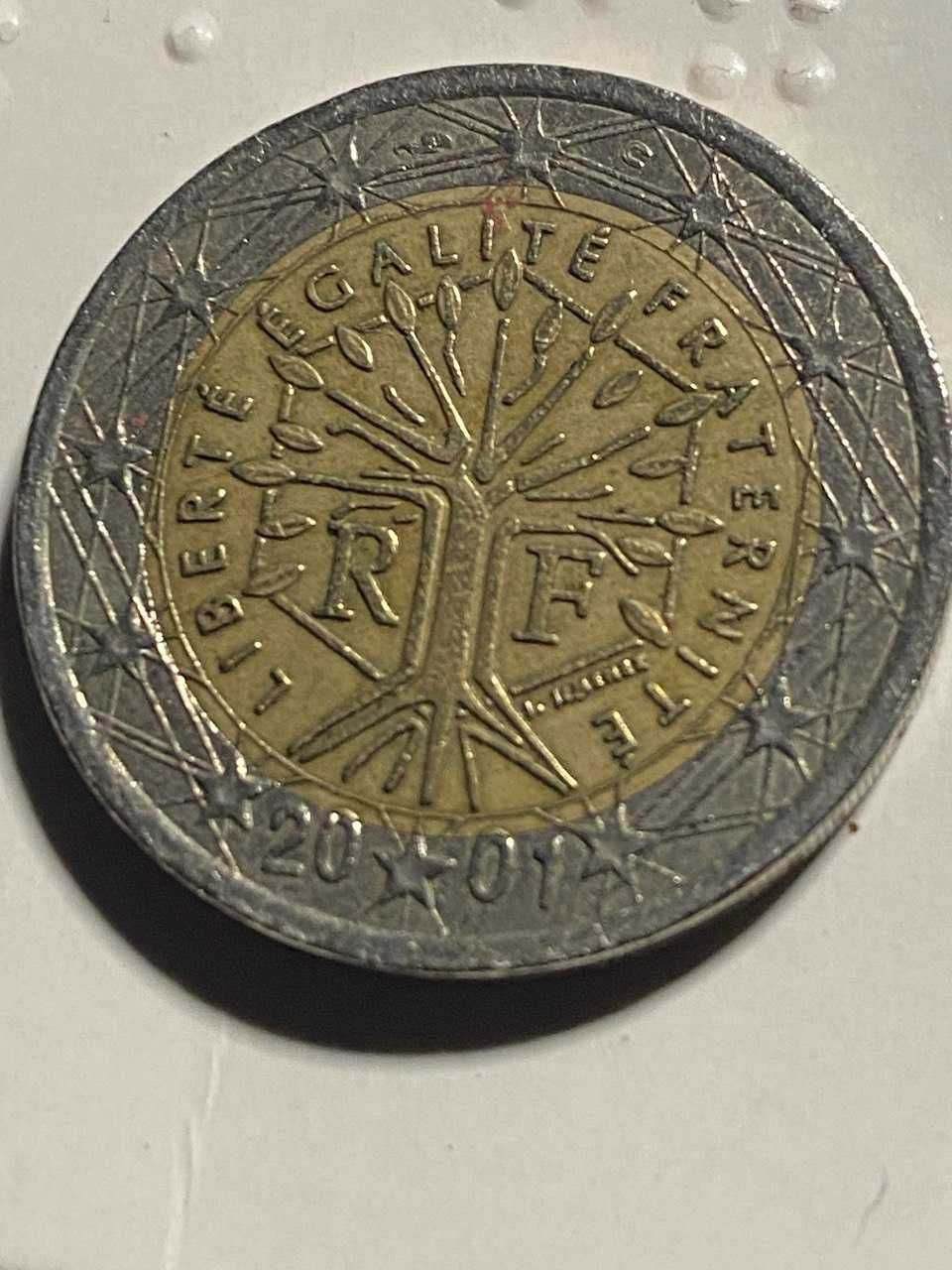 Moeda 2€ França 2001 “Árvore da Vida” – Edição Colecionador