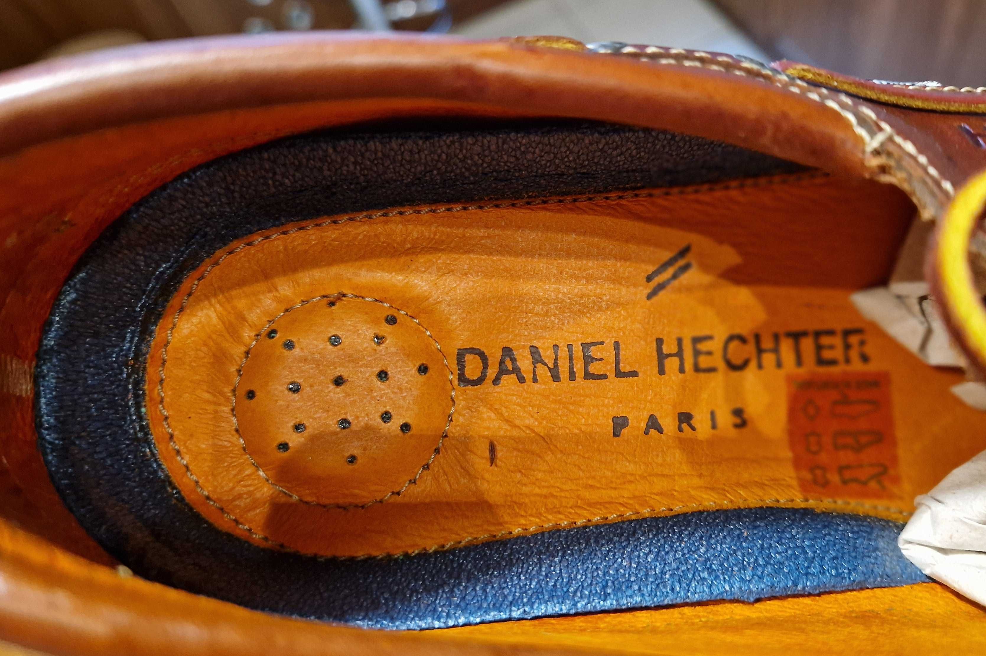 Męskie pantofle firmy Daniel Hechter typu deck shoes. Rozm. 46