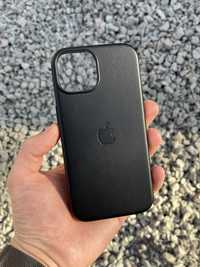 iPhone 14 шкіряний чохол Leather Case MagSafe