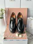 Półbuty Miu Miu Black Leather