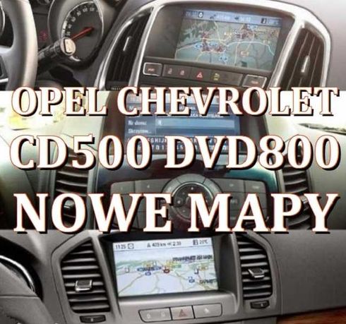 Mapy 2022 CD500 DVD800 Opel Chevrolet (płyta na własność)